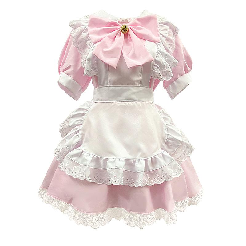 New Japanese Cute Black and White Maid Uniform Maid Outfit Bunny Cosplay Dress