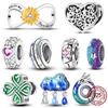 New Real Copper Cz Zircon Charms Bead Butterfly Dragonfly Pendants Fit Original Bangle Bracelets Diy Jewelry