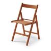 Folding Chair - Natural - Cherry - Solid Beech Wood - 79x42.5x47.5cm - Indoor