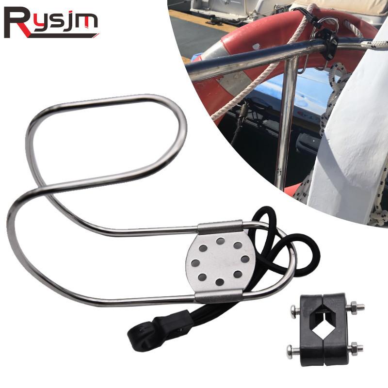 Stainless Steel Lifebuoy Bracket Horseshoe Ring Bracket Lifebuoy Holder Boat Horseshoe Bracket Marine Hardware Yacht Accessories