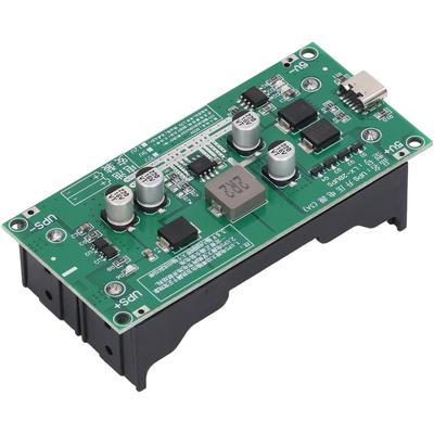 Alimentatore UPS a Ricarica Rapida Type-C 15W 3A / Modulo Caricabatterie al Litio 18650 Convertitore Booster Step-Up DC-DC 5V 9V 12V