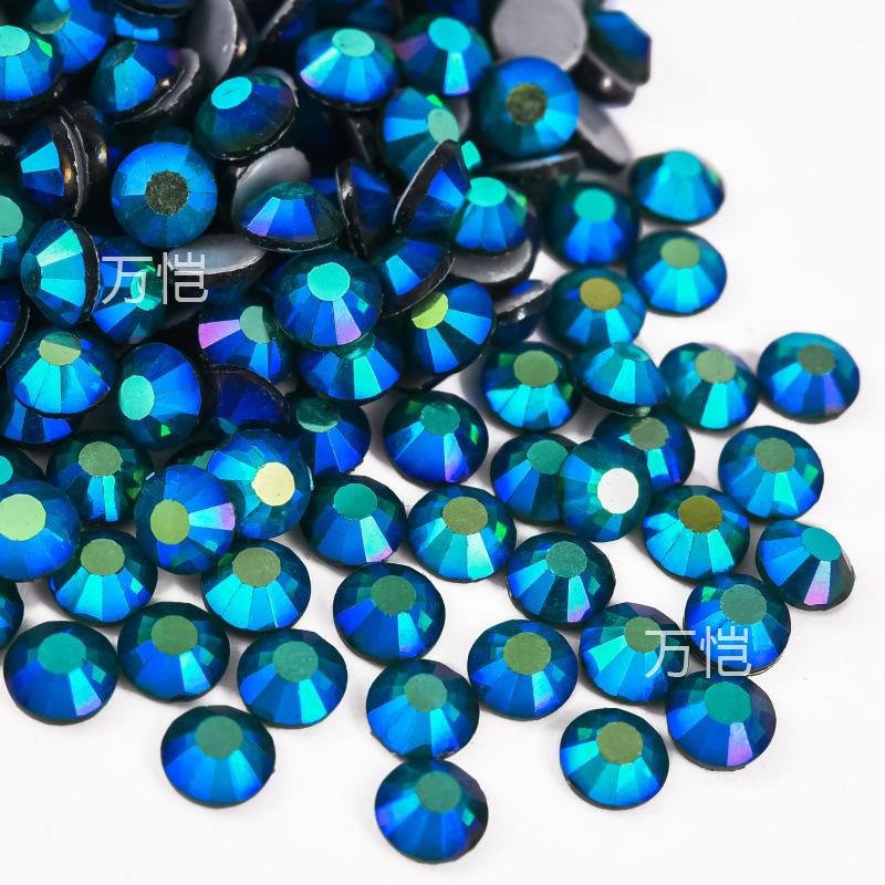 Imitation Austrian Diamond, Even Surface Hot Melt Adhesive Hot Diamond Ab Color Crystal Glass Diy Clothing Rhinestone Decoration