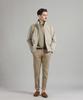 PANICALE Beige Regular Slim Fit Cotton Pants