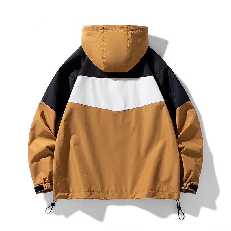 Autumn Trend Loose Casual Jacket Men's Waterproof Top Spring and Autumn Men's Jacket Hooded Jacket