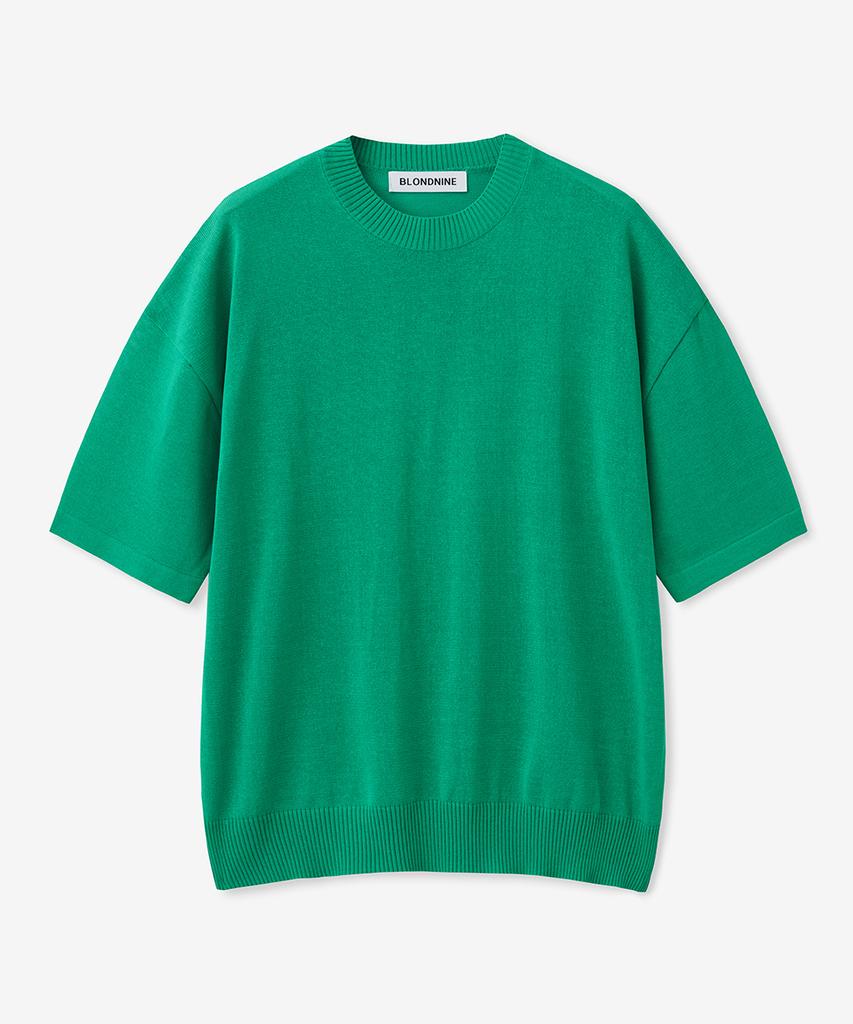BLOND9 Cool Essential Round Neck Short Sleeve Knit (9 Colors)