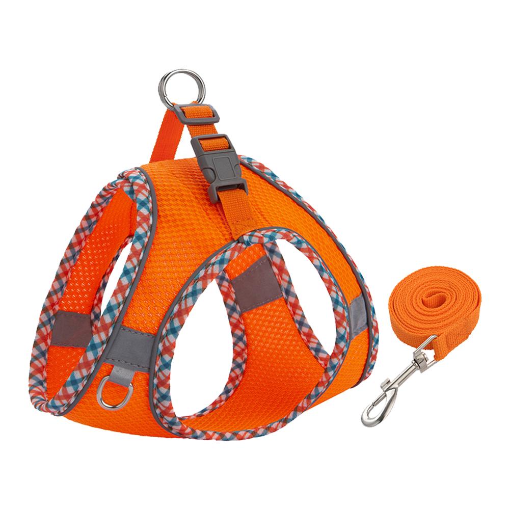 Small Medium Pet Dog Harness for Outdoor Use Set Dog Vest Strap Adjustable Breathable Harness for Dogs Puppy and Cats