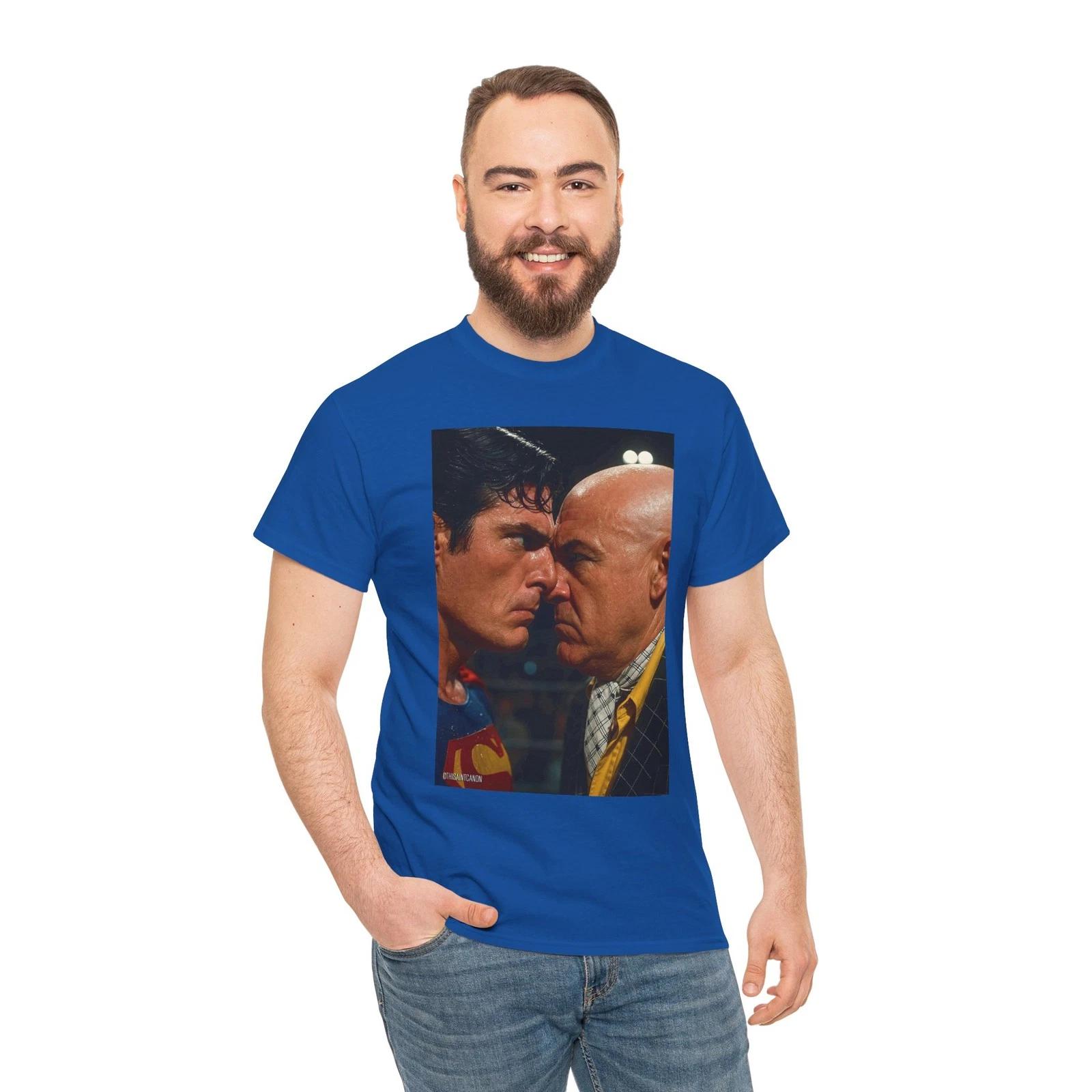 Superhero Showdown T-Shirt | Fun Graphic Tee for Movie Lovers, Humor Gift, [...] S
