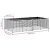 3114058 vidaXL Cage animaux de compagnie à 20 panneaux et porte Noir 35x35 cm