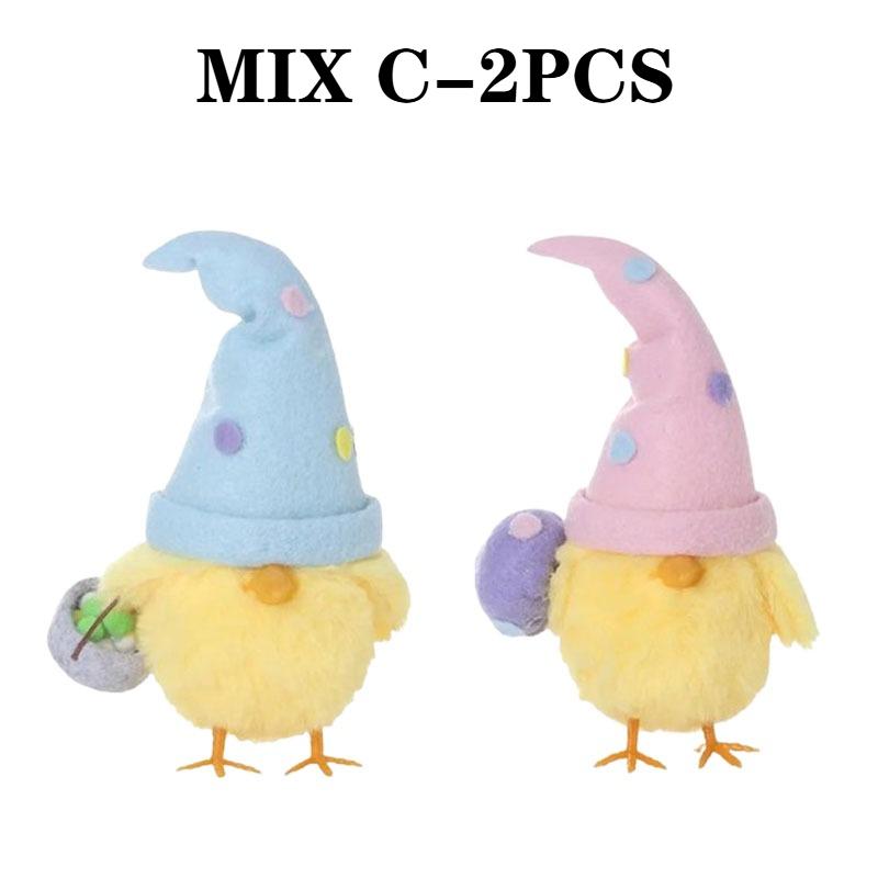 1-3PCSDIY Wool Felt Easter Chick Ornament Egg-Shaped Hanging Decoration Creative Easter Party Decor and Gift Materials for 2026