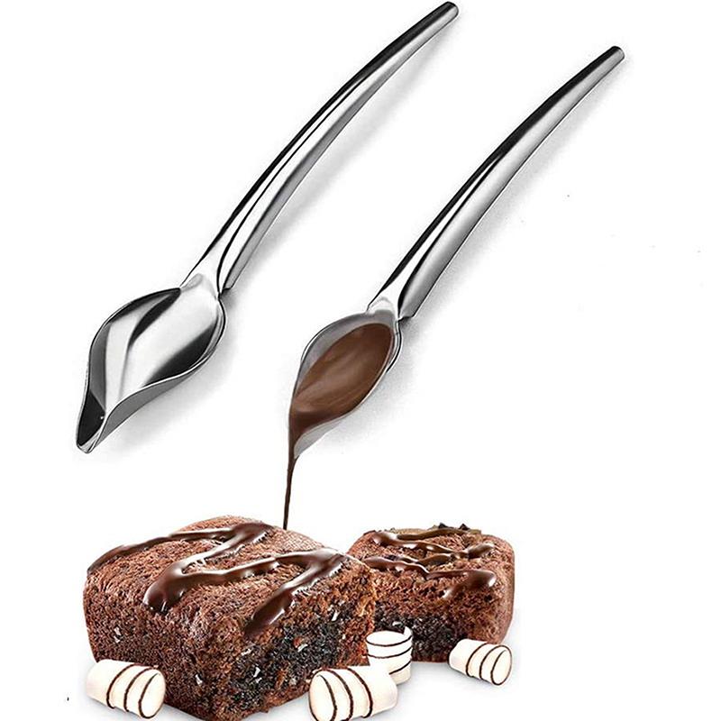 Creative Decorated Chocolate Spoon Decorate Food Pen Tool Sauce Dessert Sushi Food Cake Draw Tool Baking Accessories