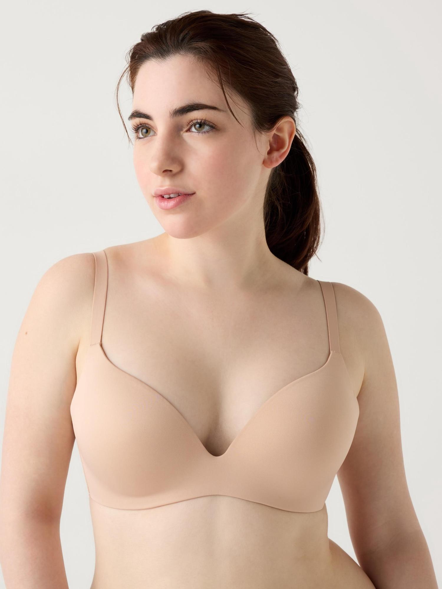 

Женский бесшовный бюстгалтер Uniqlo 3D Hold модель 2024 31 BEIGE/AA 6570