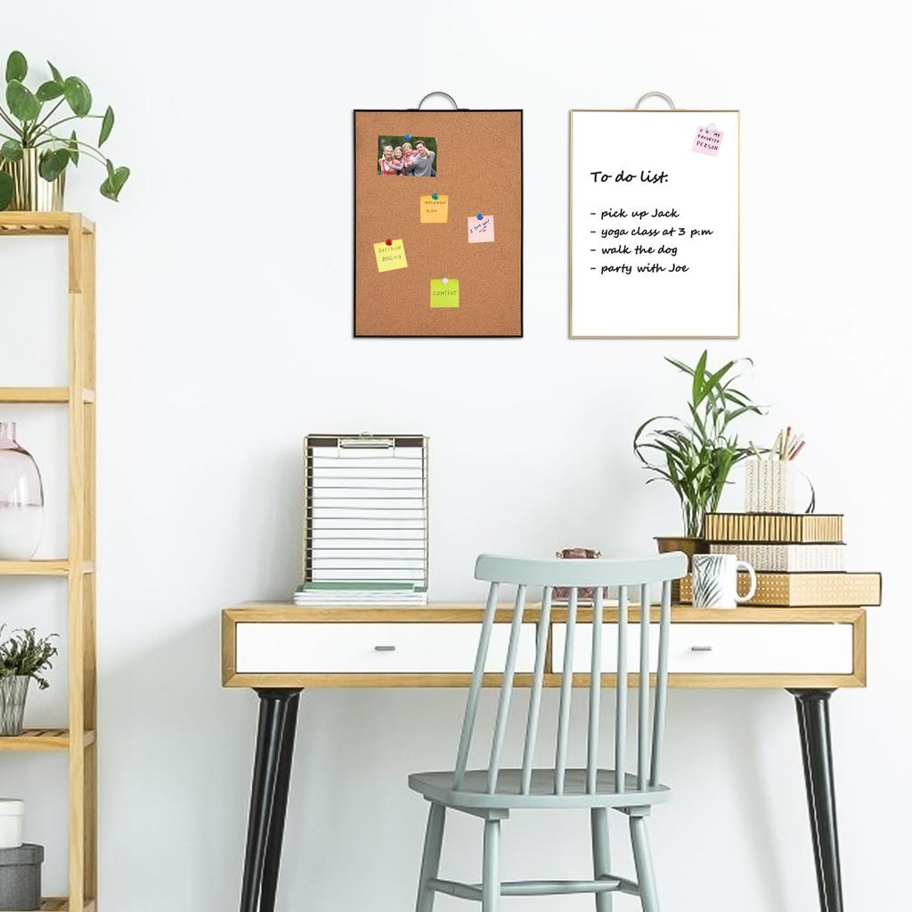 Mini Magnetisches A3 Größe Tragbarer Aluminiumrahmen Kleines Whiteboard mit Wandhalterung 40cm x 30cm Ideal für und Büros Wandmontiertes Whiteboard, - Pinnwand,
