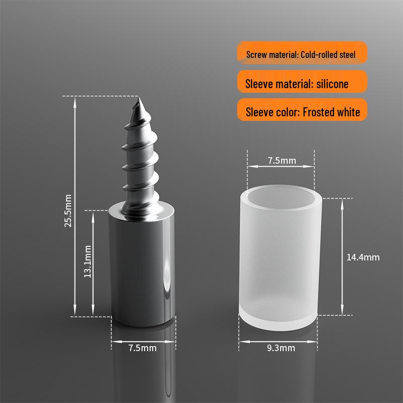 Einteilige selbstschneidende Schraube Regal- und Schrankstütznagel für Trennwand- und Glaszubehör