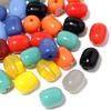 30pcs/lot 8x10mm Barrel Shape Glass Beads Colored Loose Spacer Beads For Jewelry Making DIY Charms Bracelet Necklace Accessories