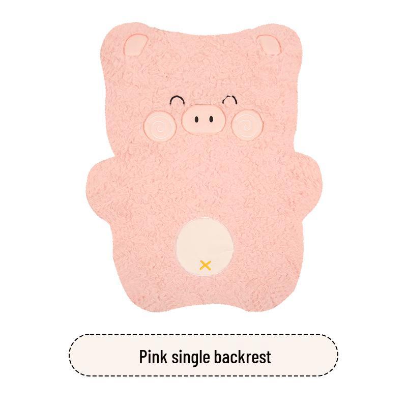 Warmer Plüsch Schwein Cartoon Rücksitzkissen - Winter Wrap-Around