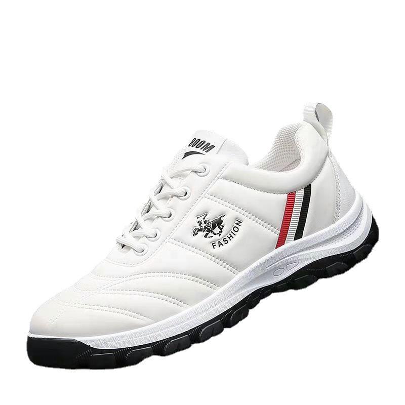 Men's Shoes Spring and Autumn New Korean Version Trend Men's Casual Sports Leather Shoes Men's Middle-aged and Elderly Non-slip Wear-resistant Height