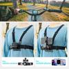 Supporto a pettorina per cellulare con cinghia e clip per action camera POV per Samsung iPhone Plus ecc.
