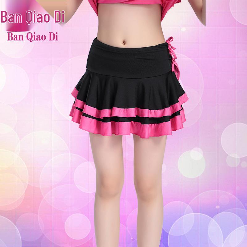 Spring & Autumn Girls' Latin Dance Half Skirts - Toddler Standard Practice Wear