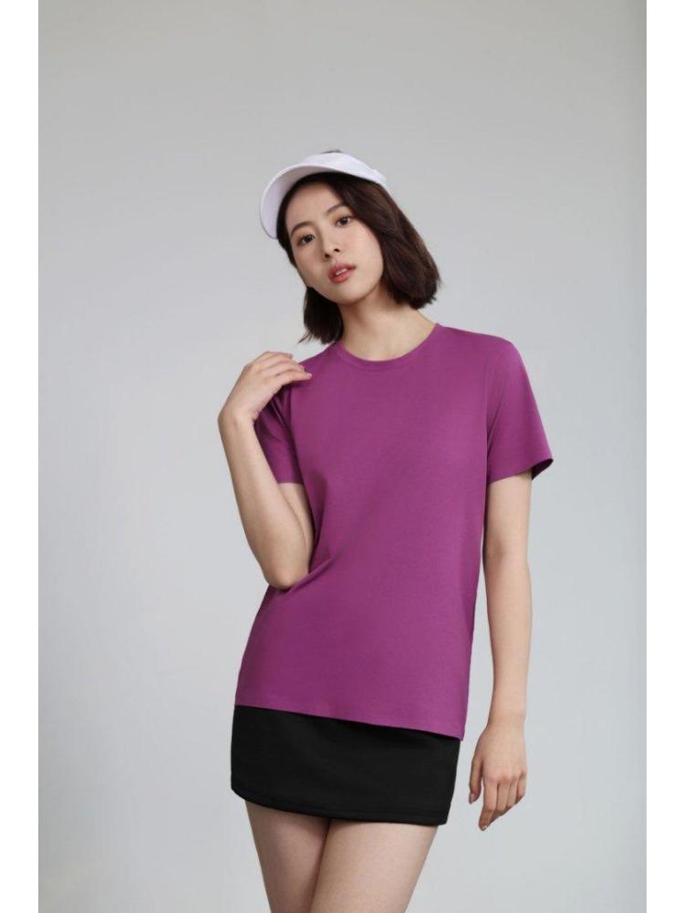 Summer Men's and Women's Short Sleeve T-shirt Soft Lightweight Unisex Cool  Round Neck Tshirt YG-253