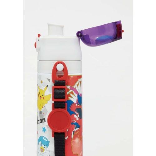 Skater Children's Stainless Steel Water Bottle 2-Way Direct Drinking 470ml Cup Drinking 430ml Pokemon 23N Child-friendly Lightweight Type Boys Thermal