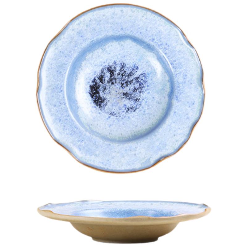 ZISIZ 9.5 Retro Ceramic Dinner Plate