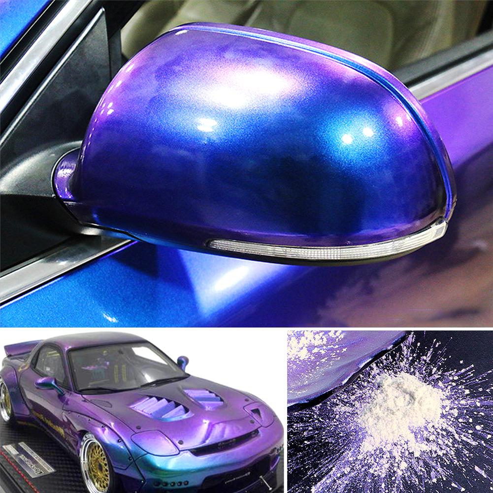 10g pulbere de pigment de cameleon pentru mașină, pigment care schimbă culoarea pentru decorarea mașinii, pulbere de pigment perlat, fard de ochi pentru unghii