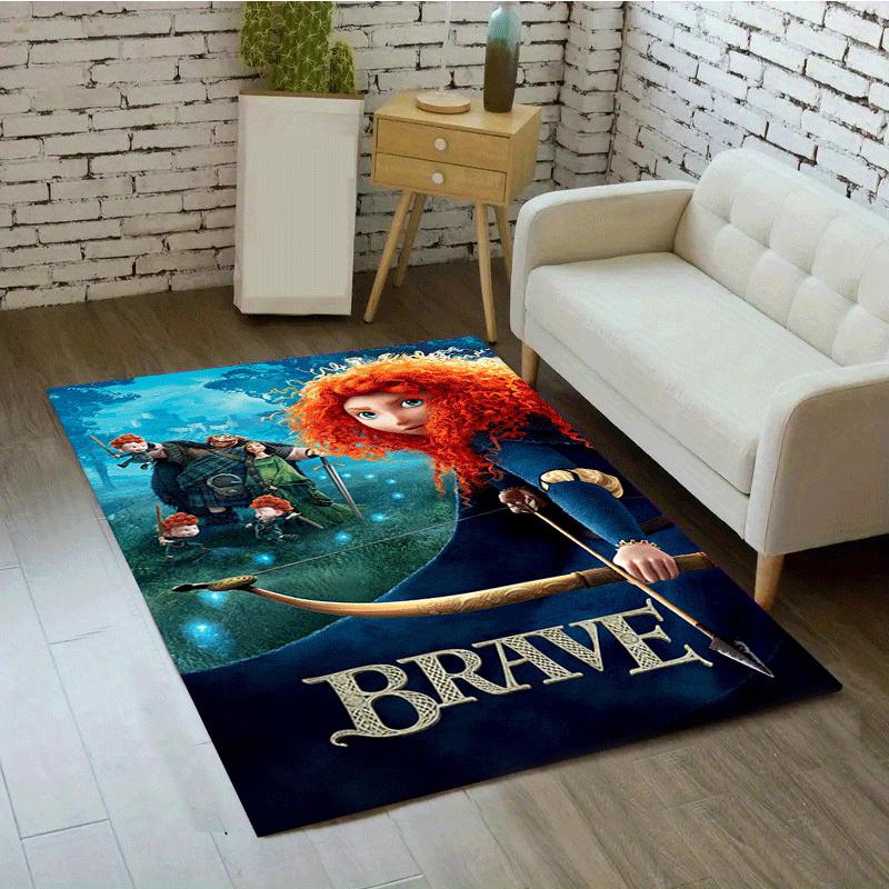 1pc Brave Pattern Area Rug Soft Flannel Floor Mat for Living Room,Office,Bedroom and Carpet,Sofa Coffee Table Floor Mat