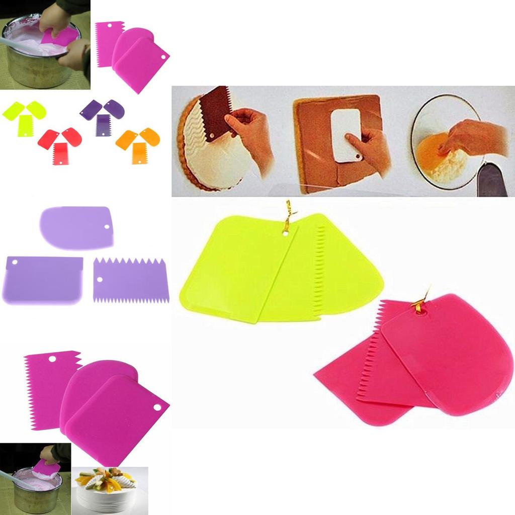Hochwertige Teig-, Zuckerguss-, Fondant-Schaberwerkzeuge aus Kunststoff für Gebäckperfektion