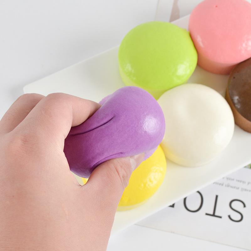 Small PU Slow Rebound Sticky Bread Toy - Little Red Book Style Squeeze Cake