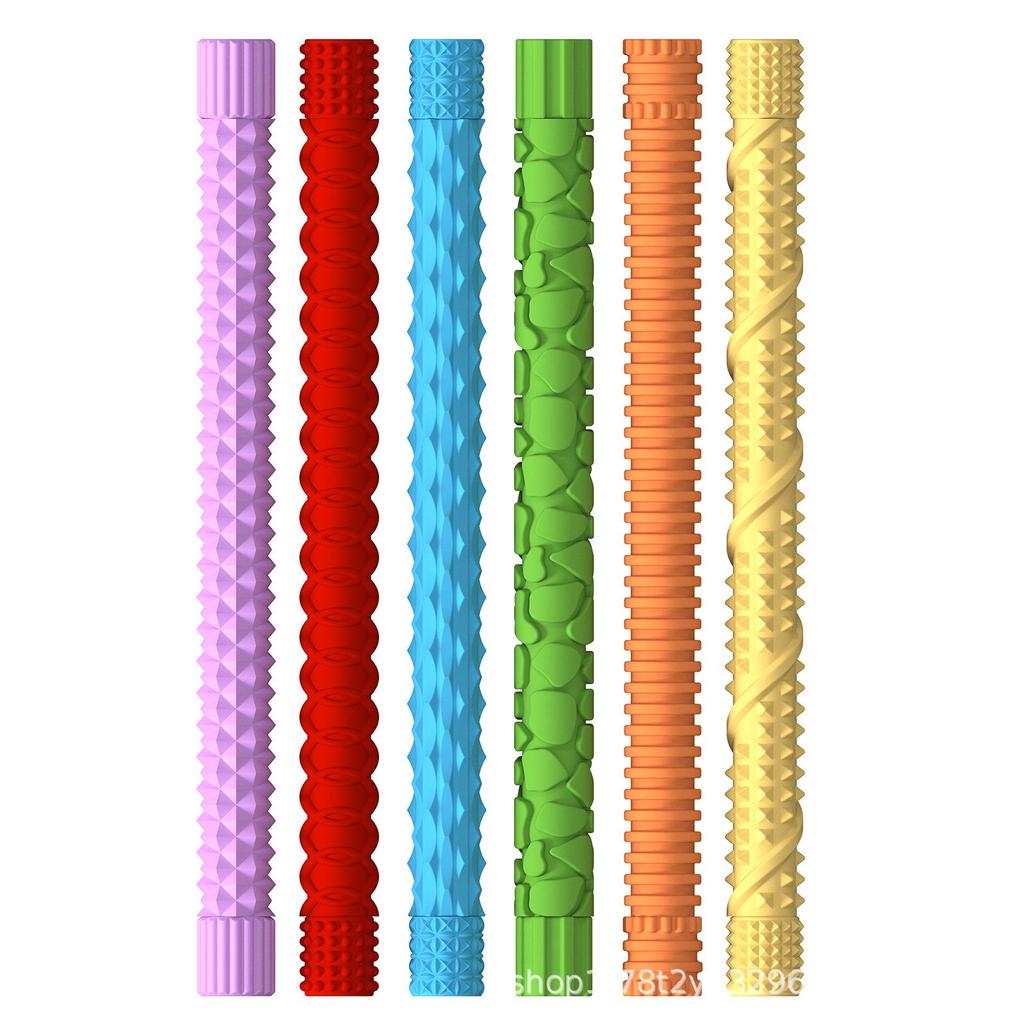 Silicone Sensory Fidget Bracelet: Textured Wiggle Stick for Stress and Anxiety Relief