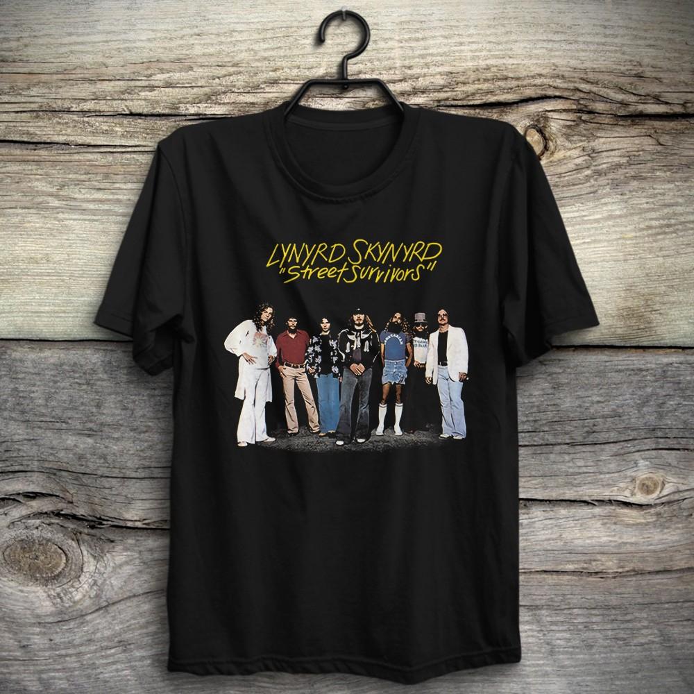 

Футболка Lynyrd Skynyrd Street Survivors Ронни Ван Зант Гэри Россингтон Коллинз Унисекс Футболка M