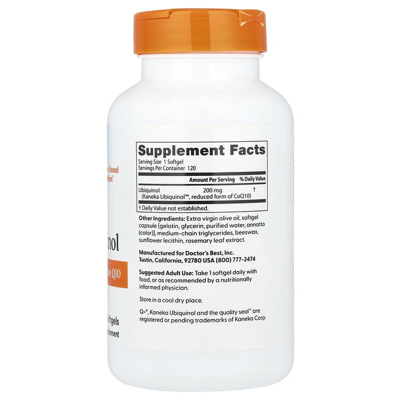 Ubiquinol , 200 Mg, 120 Softgels
