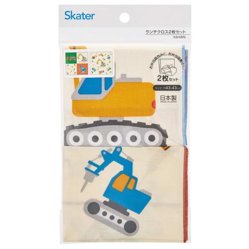 Skater Lunch Cloths for Kids, Set of 2, Working Vehicle Design, KB4WN-A