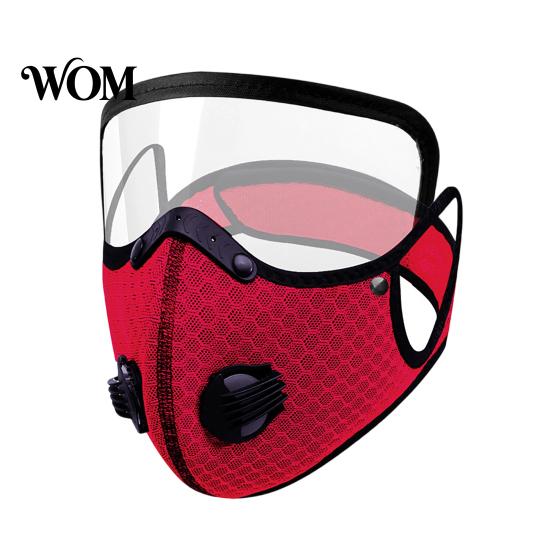 Fog-proof Safety Mask Cycling Face with Eye Shield, Breathing Valve, Lightweight Breathable Protection Windproof Dust-proof Adjustable Goggle