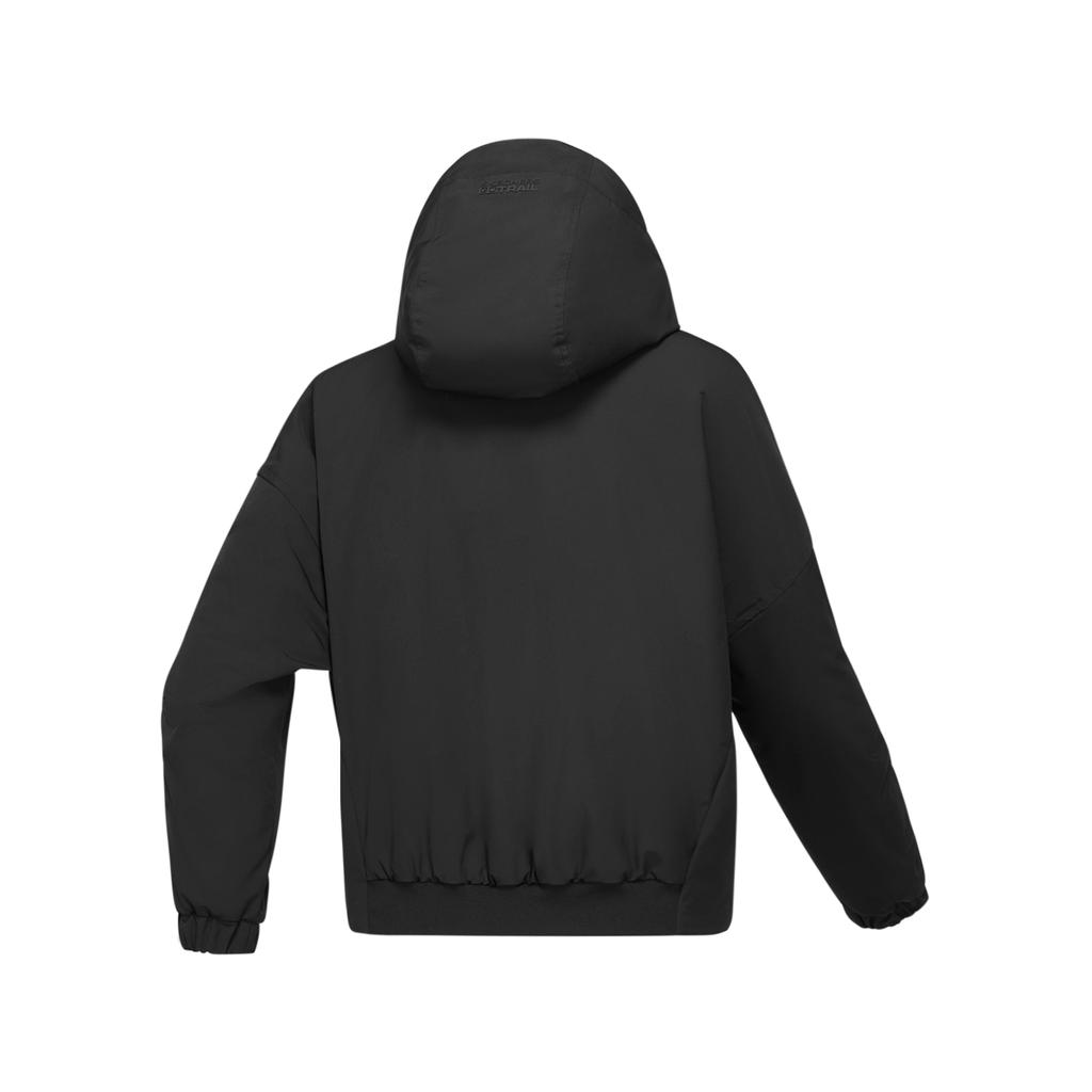 Skechers Warm And Durable Woven Hooded Soft Sports Commuter Jacket Women Jackets Carbon-Black P125W028-0018