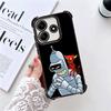 Cartoon Funny F-Futuramas Soft Phone Case For Xiaomi Redmi Note 14 15 Pro Plus 13 12 11S 11T 5G 10 9S 9 Plating Anti-Fall Fundas