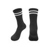 Dünne rutschfeste professionelle Basketballsocken für Erwachsene, reinweiß und schwarz, hoch geschnitten, mittellang, Sportsocken, große und mittlere Kindersocken
