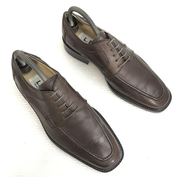 USED/L.E. Limited Edition Business Dress U-tip Shoes 24.5 Brown Made In Japan