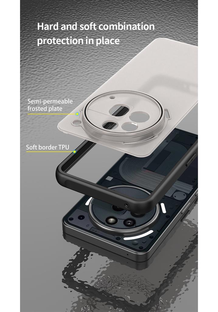 Custodia rigida trasparente magnetica per ricarica wireless, cover posteriore protettiva per Nothing Phone 3A Pro, guscio per Nothing Phone 3A