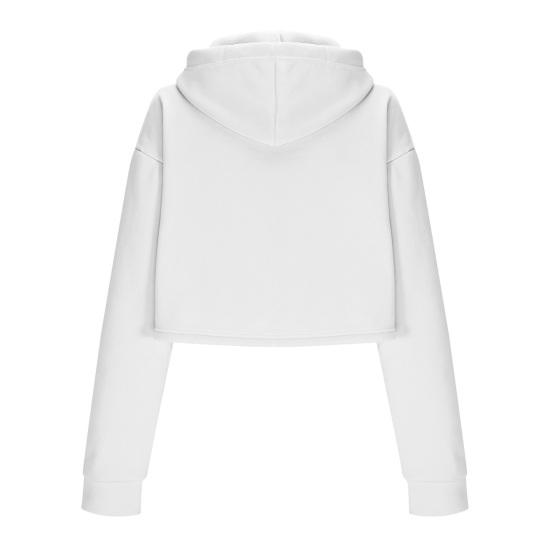 Women's Drawstring Cropped Hoodie Casual Long Sleeve Pullover Sweatshirts Workout Crop Tops Fall Outfits
