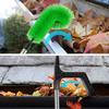 2 In 1 Gutter Cleaning Tools 2.8M Telescopic Gutter Cleaner With 7 Section Pole Reliable Gutter Cleaner Tool For Cleaning Leaves