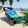 Whimsical Frog and Starry Night 2D Flat Print Beach Towel, Large Soft Quick Dry Towel for Beach Camping SwimmingXSTJ0915561