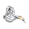 Yousheng Penis Chastity Device Polishing Meticulous Workmanship Stainless Steel Male Chastity Device Belt for Sex