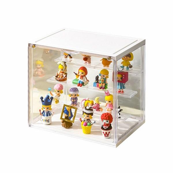 Большая 4-скоростная витрина для фигурок акриловый шкаф белый 1 корейская игрушка 7812₽