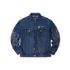 Lee FW22 Dragon Pattern Embroidered Casual Denim Jacket Men jackets Dark-Blue LMT003647100318A01758