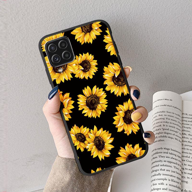 Hülle Für Samsung A12 5G M12 F12 A 12 Süßes Herz Blume Rückseite Weiches Silikon Matt Schutzhülle Für Samsung Galaxy A12 5G