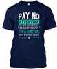 Writer Pay No Attention To My Browsing T-Shirt Made In the USA Size S To 5XL