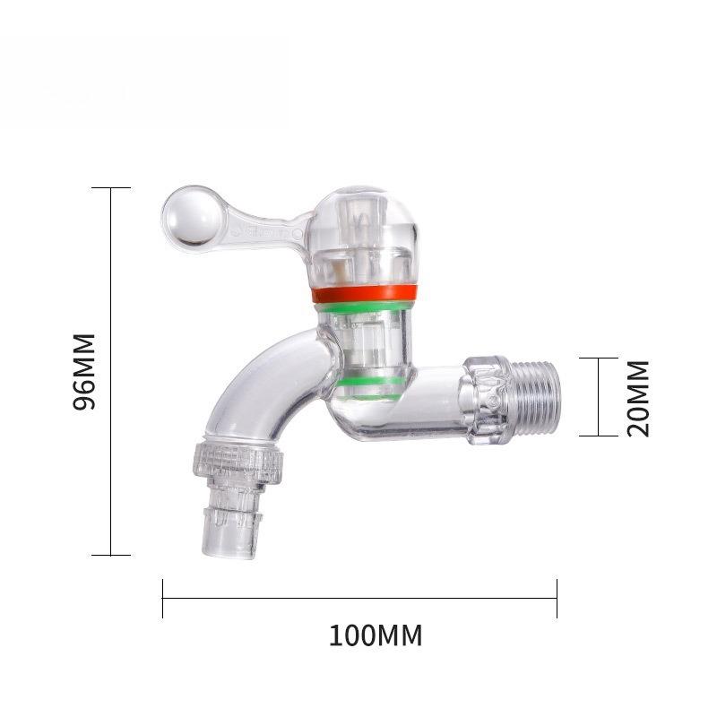 Transparent Faucet Household Anti-freeze and High-temperature Washing Machine Splash-proof Faucet Wall Mounted Faucet