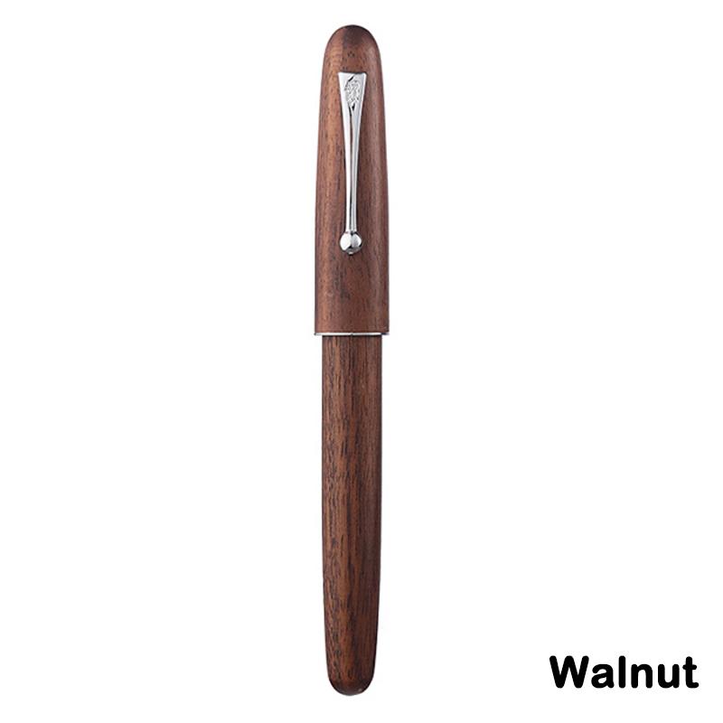 

JINHAO 9035 Fountain Pen Natural Wood Handmade EF/F/M Nib clip Ink Pen Stationery Business Office Writing School Supplies Bent