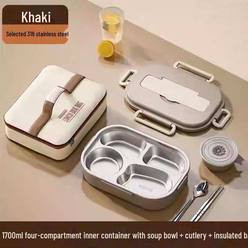 ZISIZ 316 Stainless Steel Insulated Lunch Box